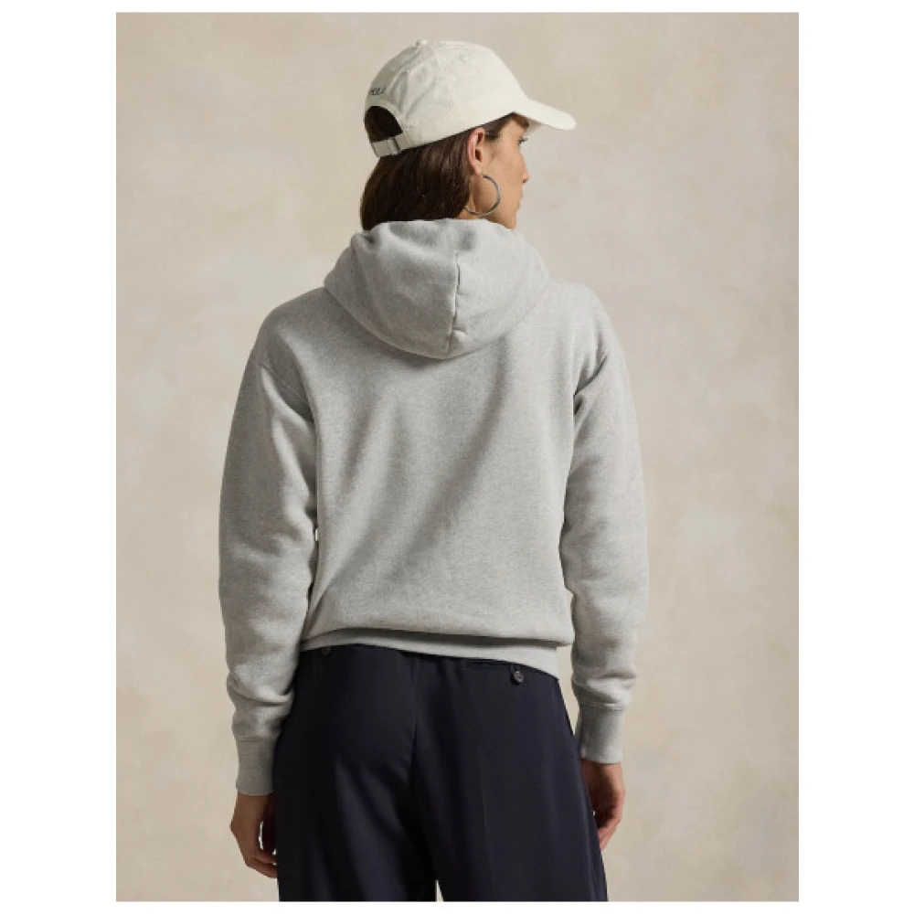Polo Ralph Lauren Hoodie met Berenprint Gray Dames