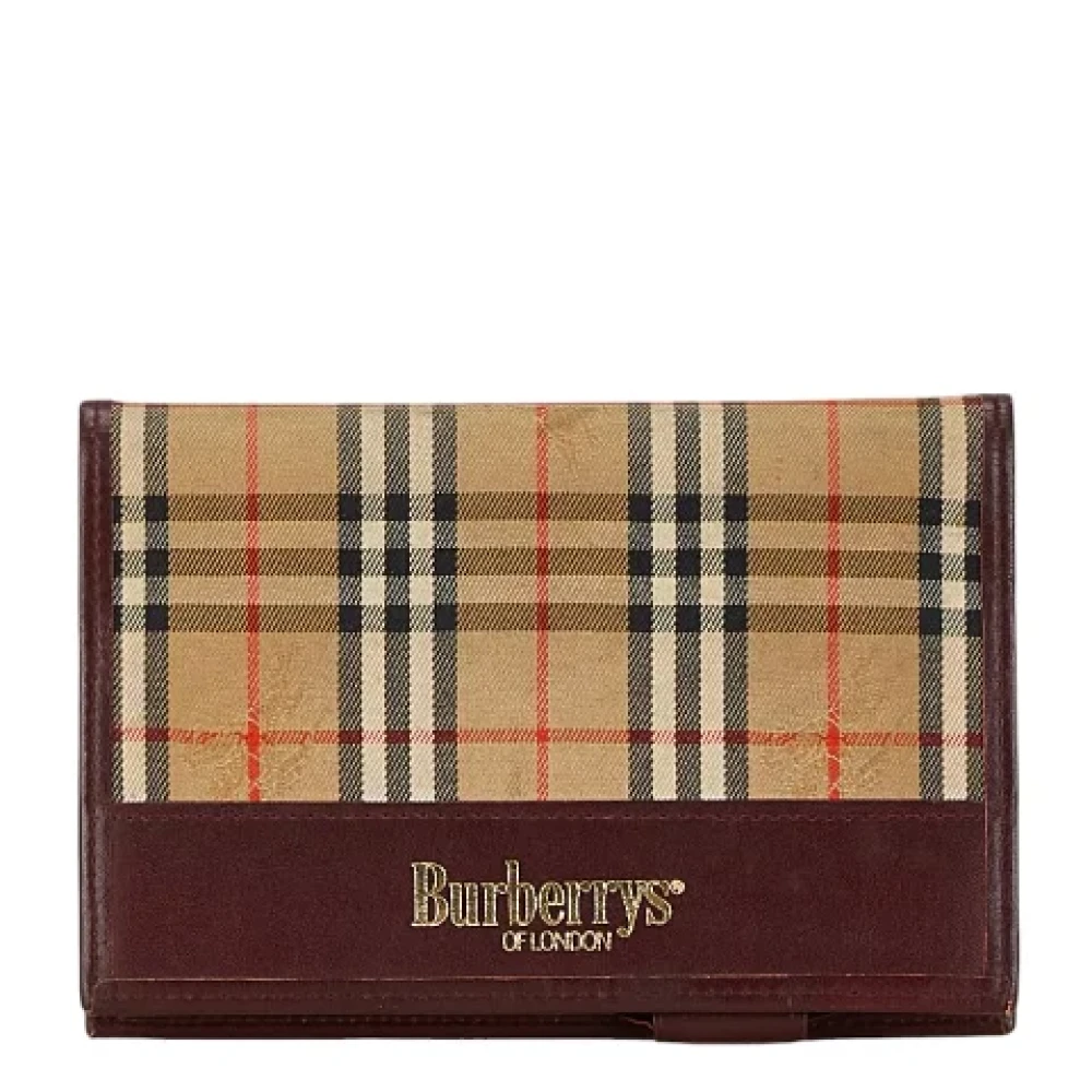 Burberry Vintage Pre-owned Canvas home-office Beige Dames