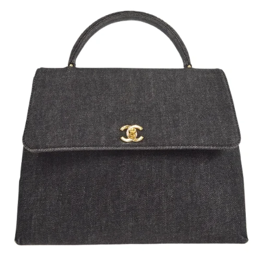 Chanel Vintage Pre-owned Denim chanel-bags Black Dames