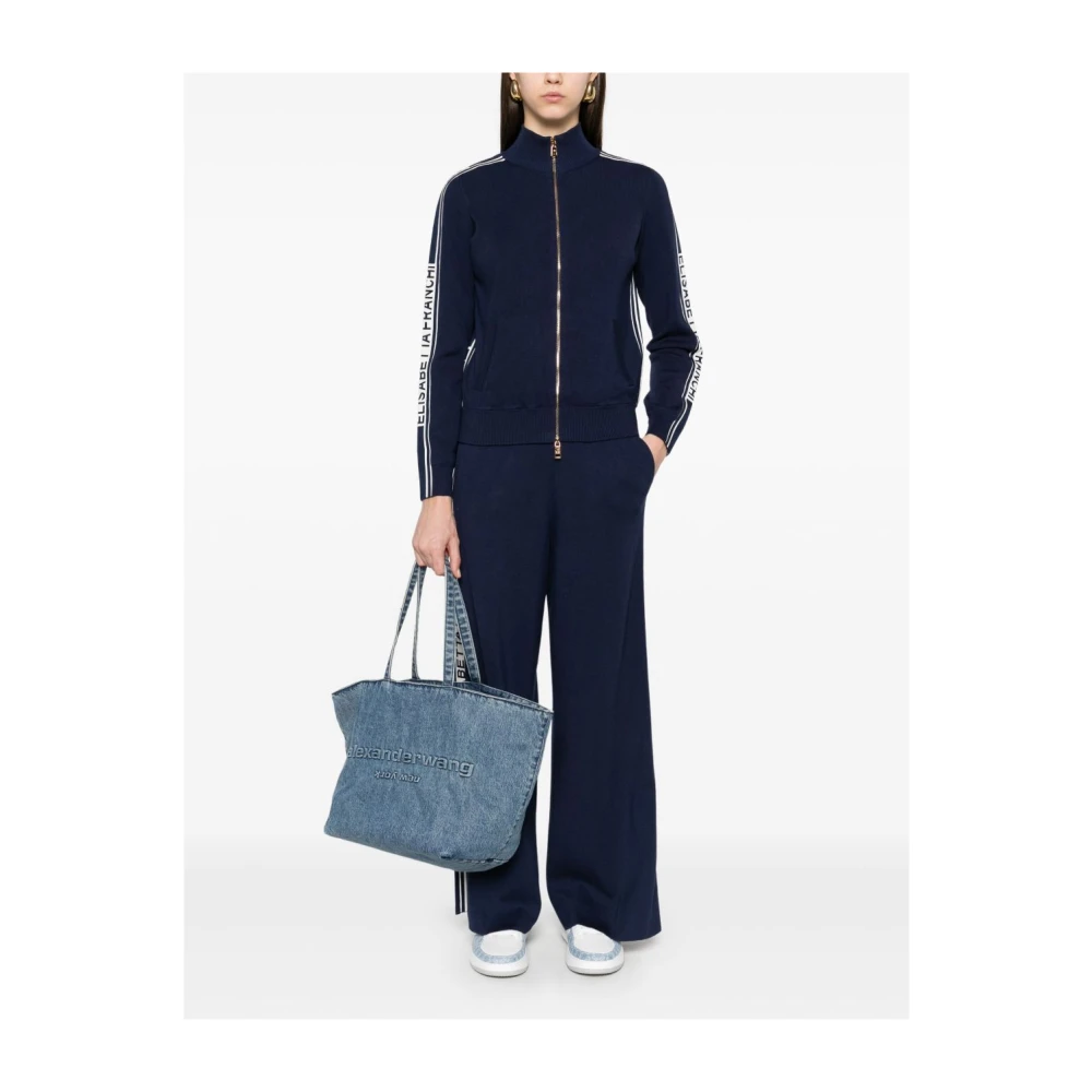 Elisabetta Franchi Stijlvolle Broek voor Vrouwen Blue Dames