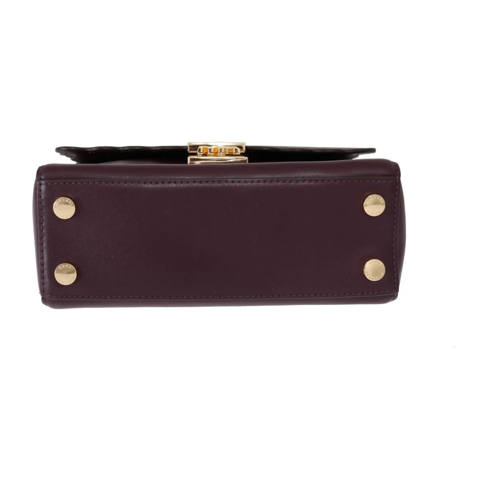 Michael Kors Elegante leren schoudertas met magneetsluiting Purple Dames