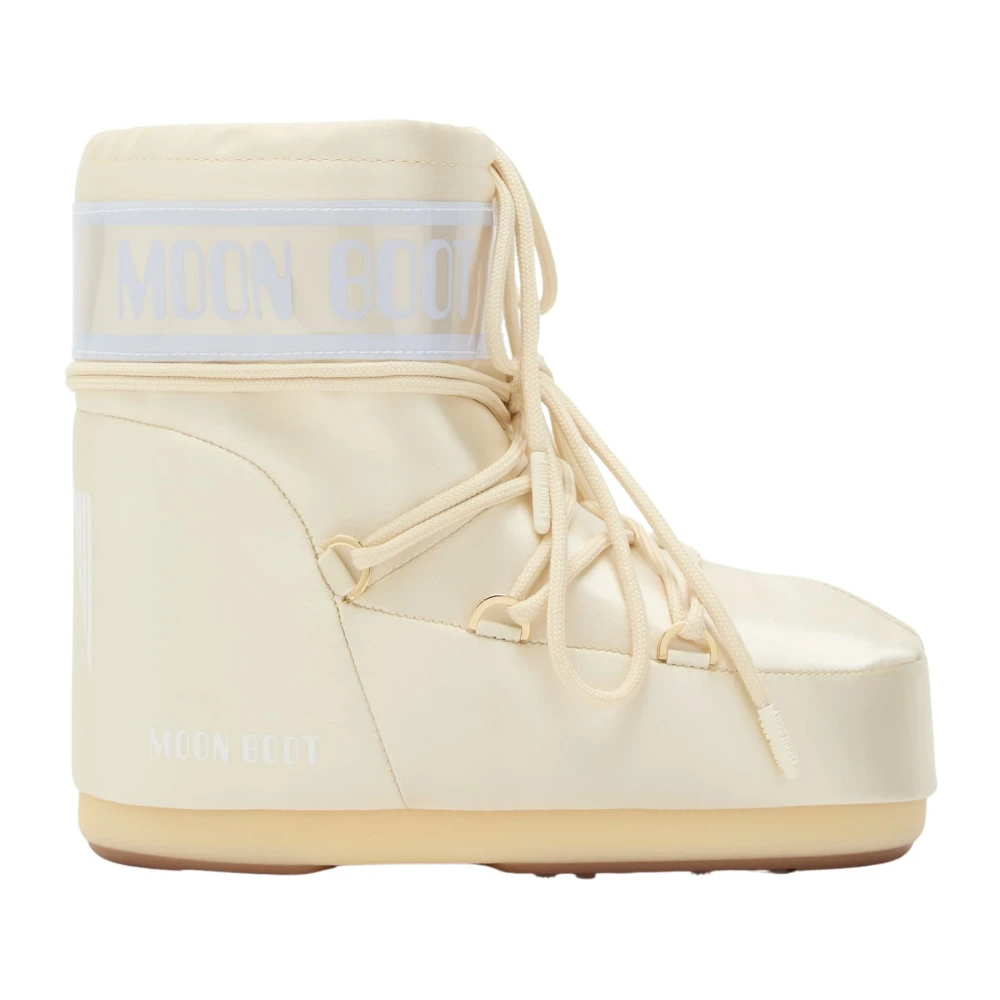 Moon Boot Women's Beige Icon Low Boot - Winter Boots - 6 Uk - Shoes