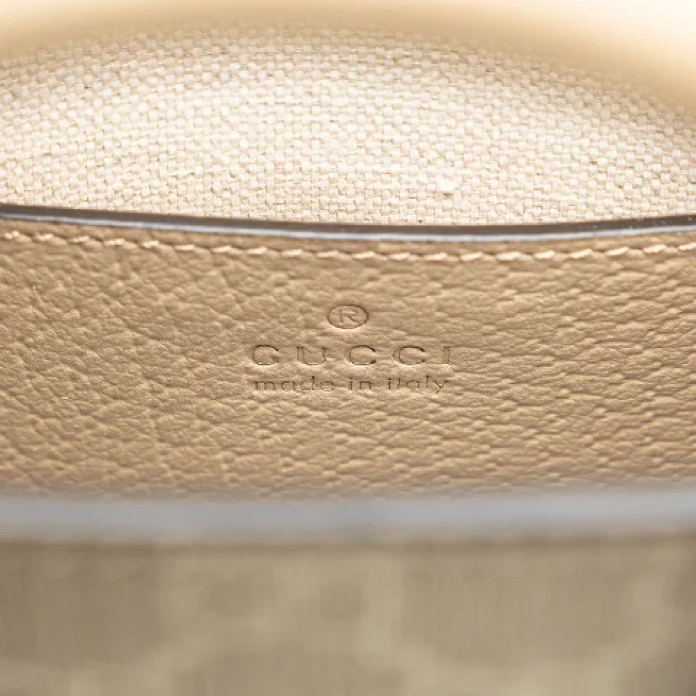 Gucci Vintage Pre-owned Canvas handbags Beige Dames