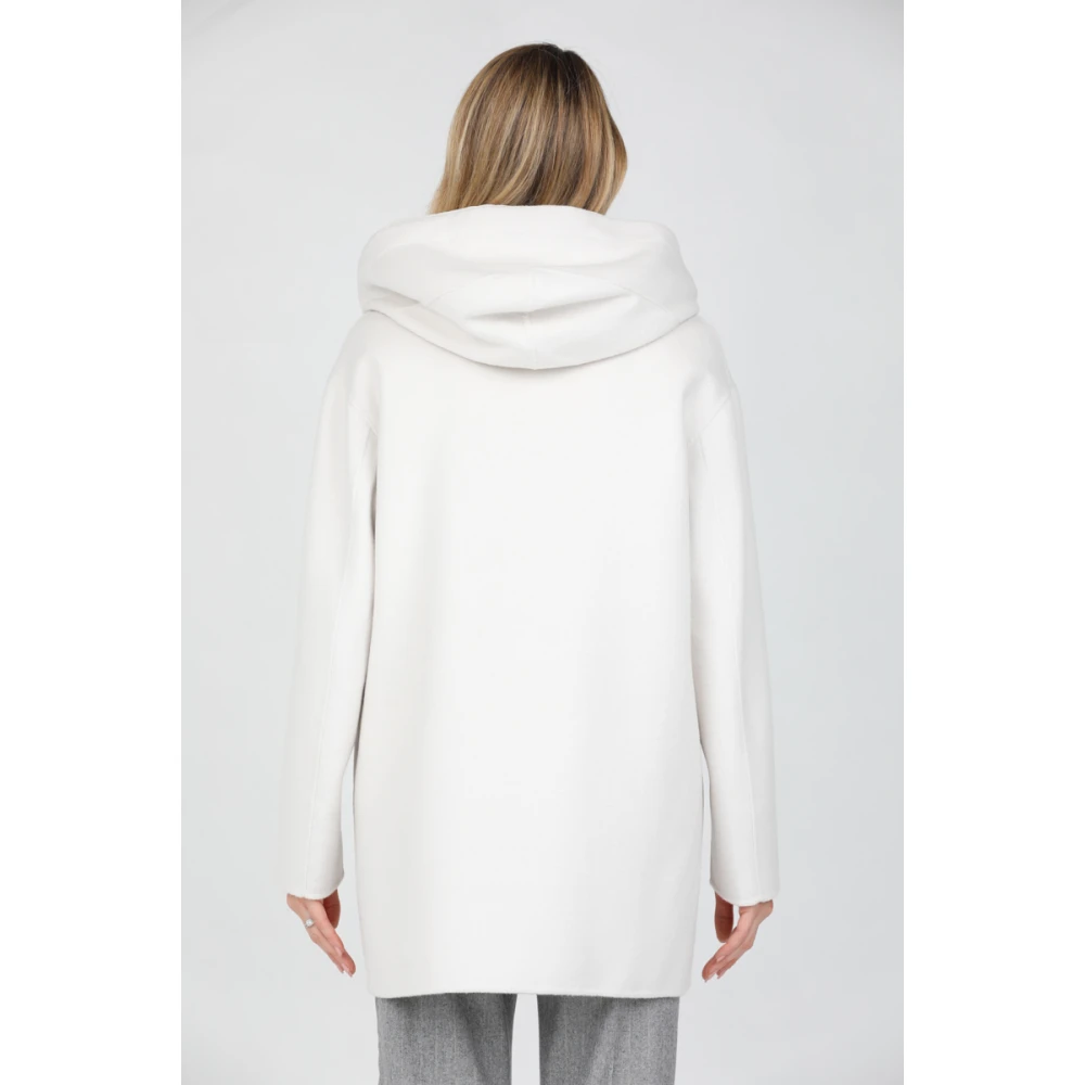 Gimo's Dubbele wollen jas met donsvest White Dames