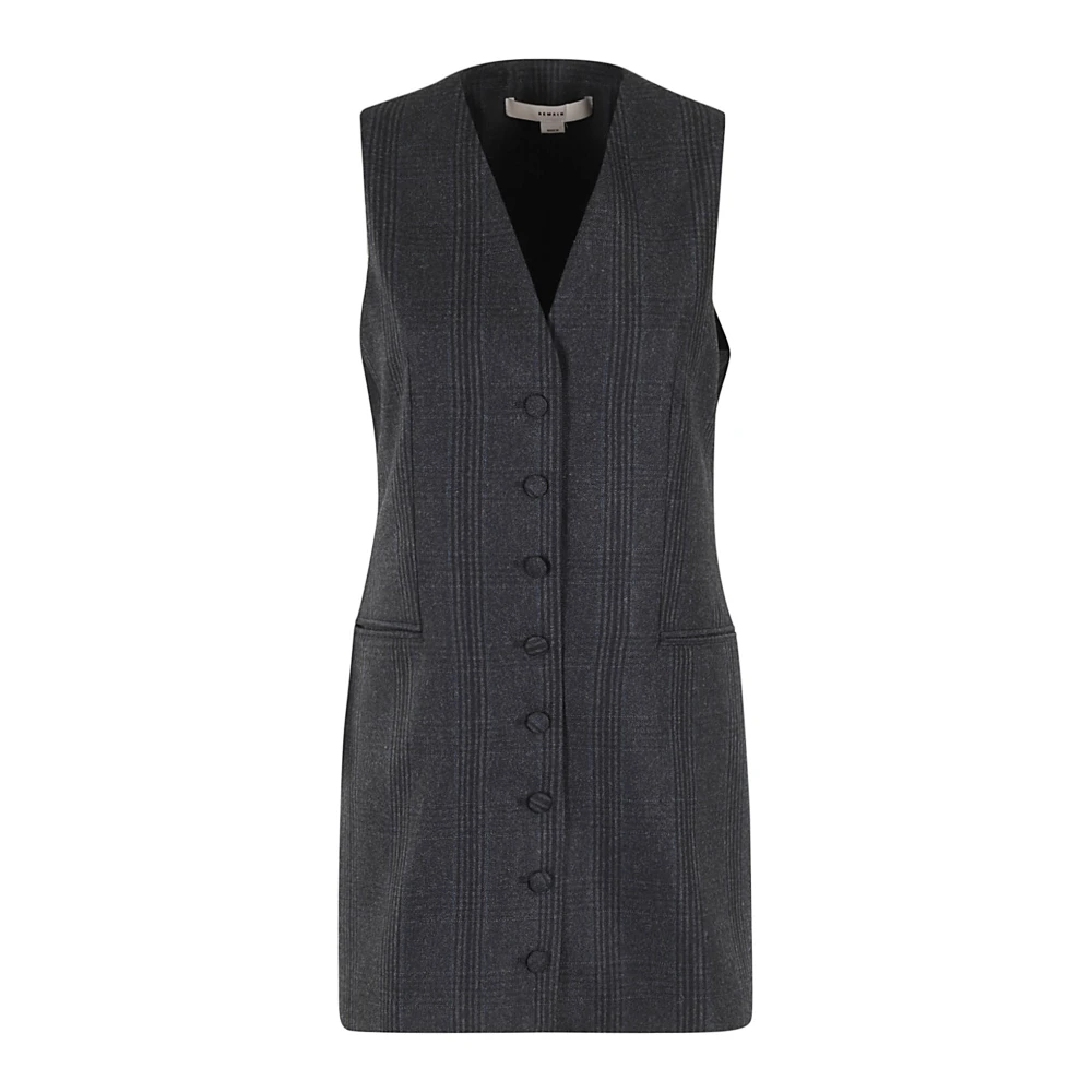 Remain Birger Christensen Klassieke Vest voor Mannen Gray Dames