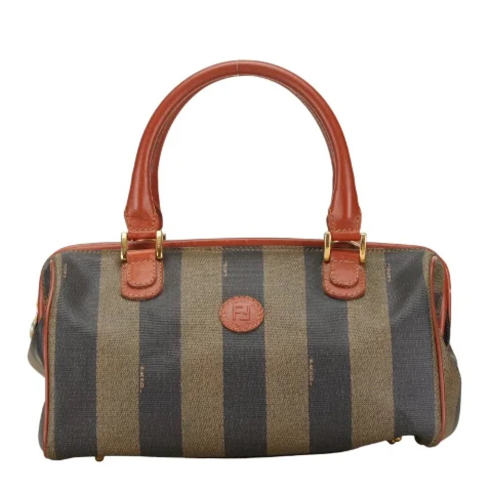 Fendi Vintage Pre-owned Canvas handbags Brown Dames
