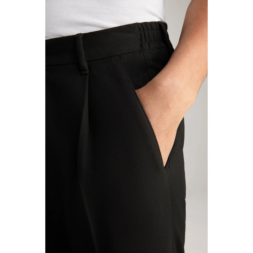 Joop! Zwarte chino stijl broek met elastische taille Black Heren