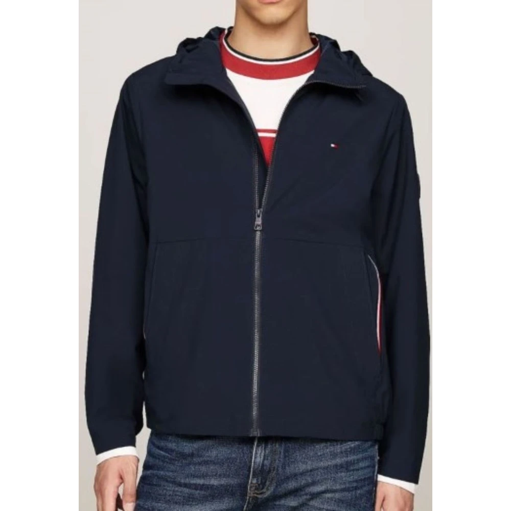 Tommy Hilfiger RWB Hoodie Jas voor Mannen Blue Heren