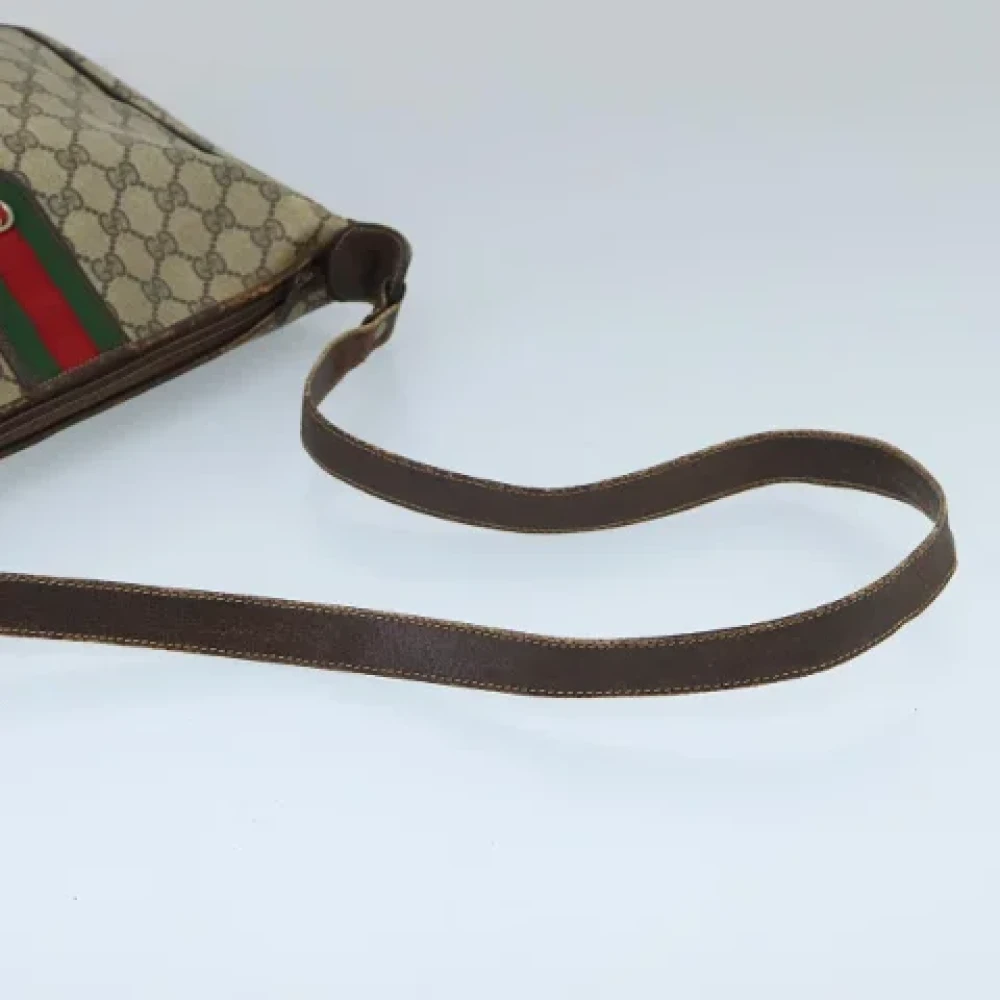 Gucci Vintage Pre-owned Canvas shoulder-bags Beige Dames