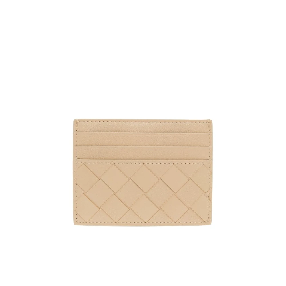 Bottega Veneta Plånböcker Kortinnehavare Beige Dam