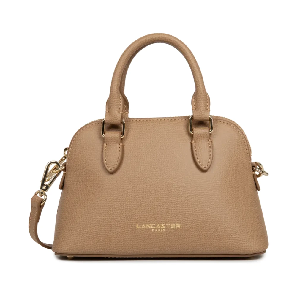 Lancaster Beige Handbags, Female, One Size, Sac Demi Lune Zippé S Sierra Jia