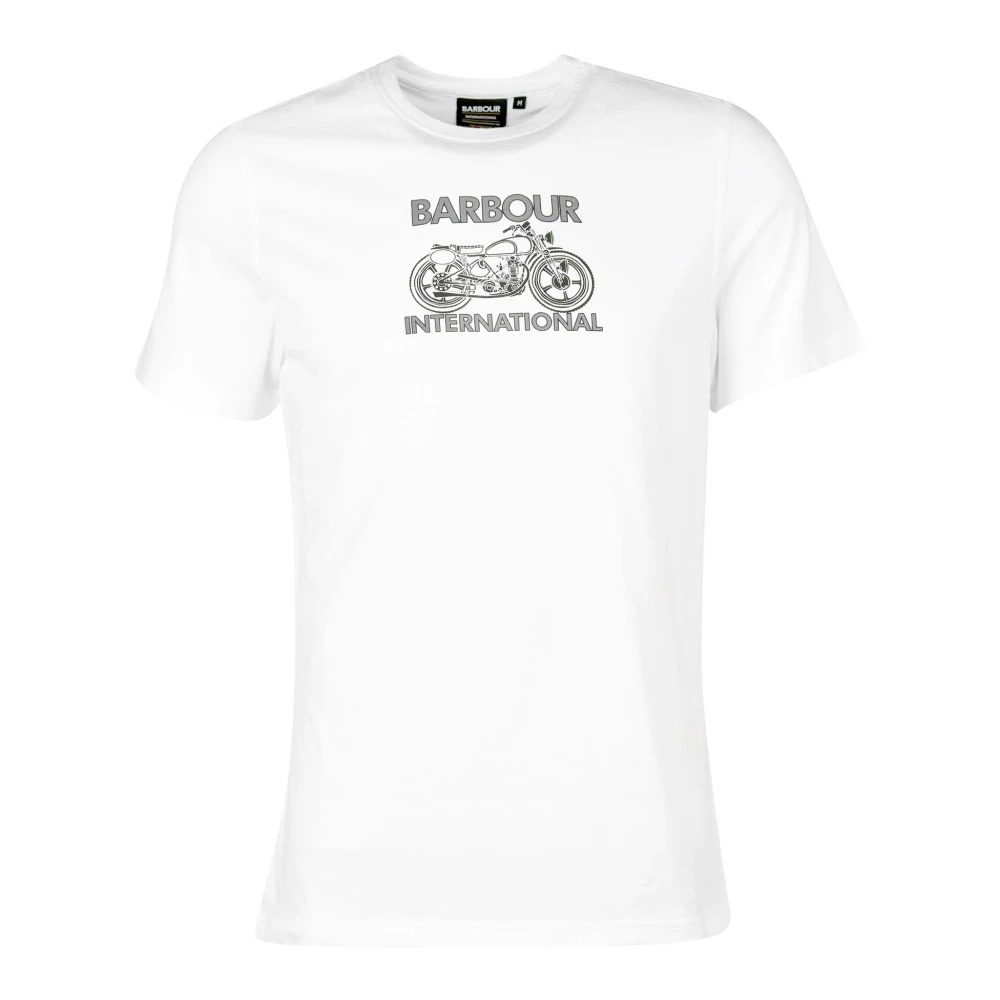 Barbour T-shirt med grafiskt tryck White, Herr