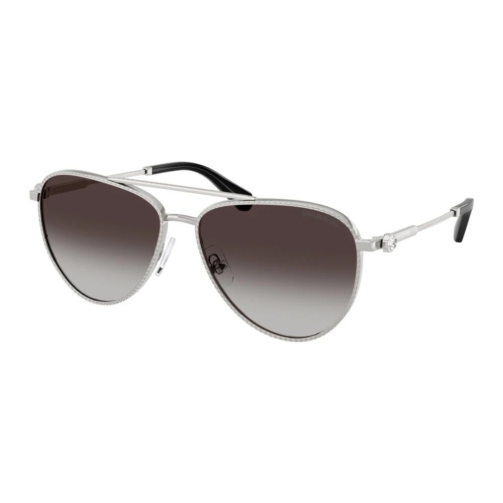 Swarovski Women's Gray Stylish Sunglasses Sk7031 In Black - Sunglasses - 59 Mm - Accessories