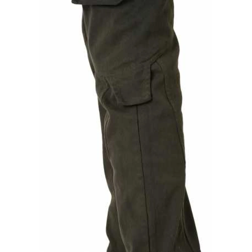 La Haine Inside Us Khaki Stretch Katoenen Cargo Broek Lm192 Green Heren