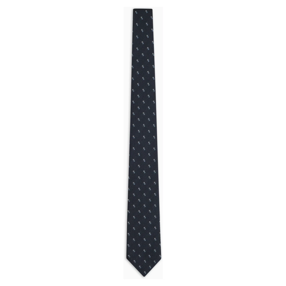 Emporio Armani Elegante Stropdassen Collectie Blue Heren