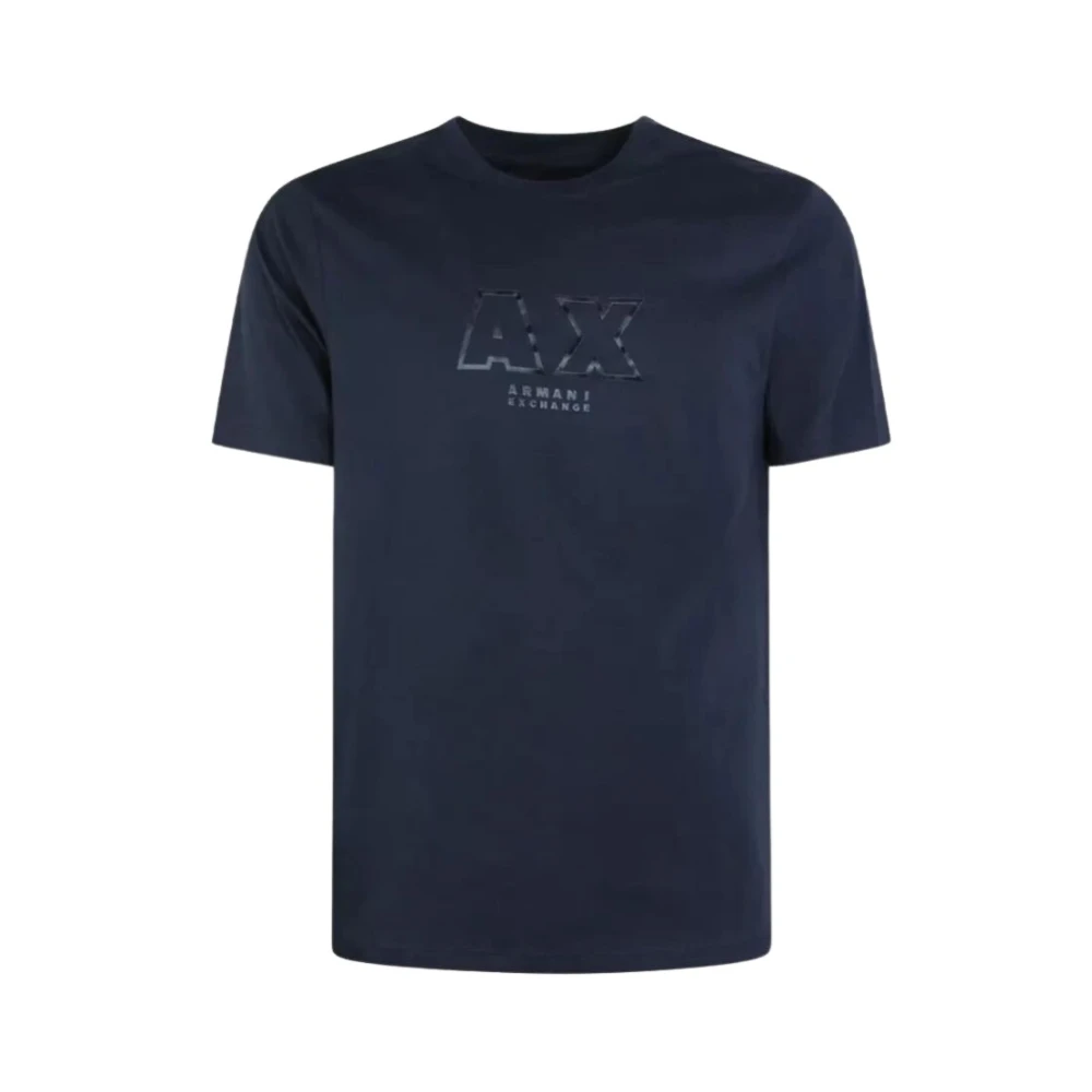 Armani Exchange Bas T-shirt Blue, Herr