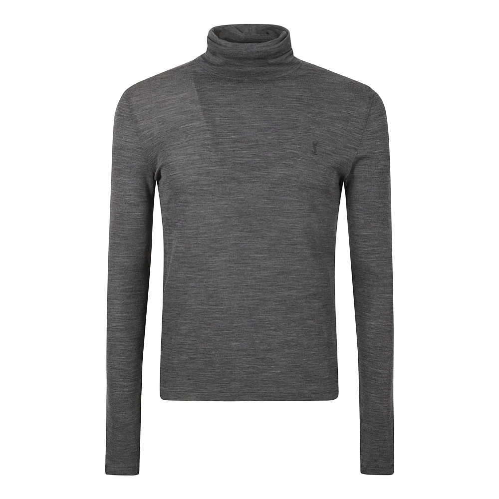 Saint Laurent Coltrui Sweaters Gray Heren