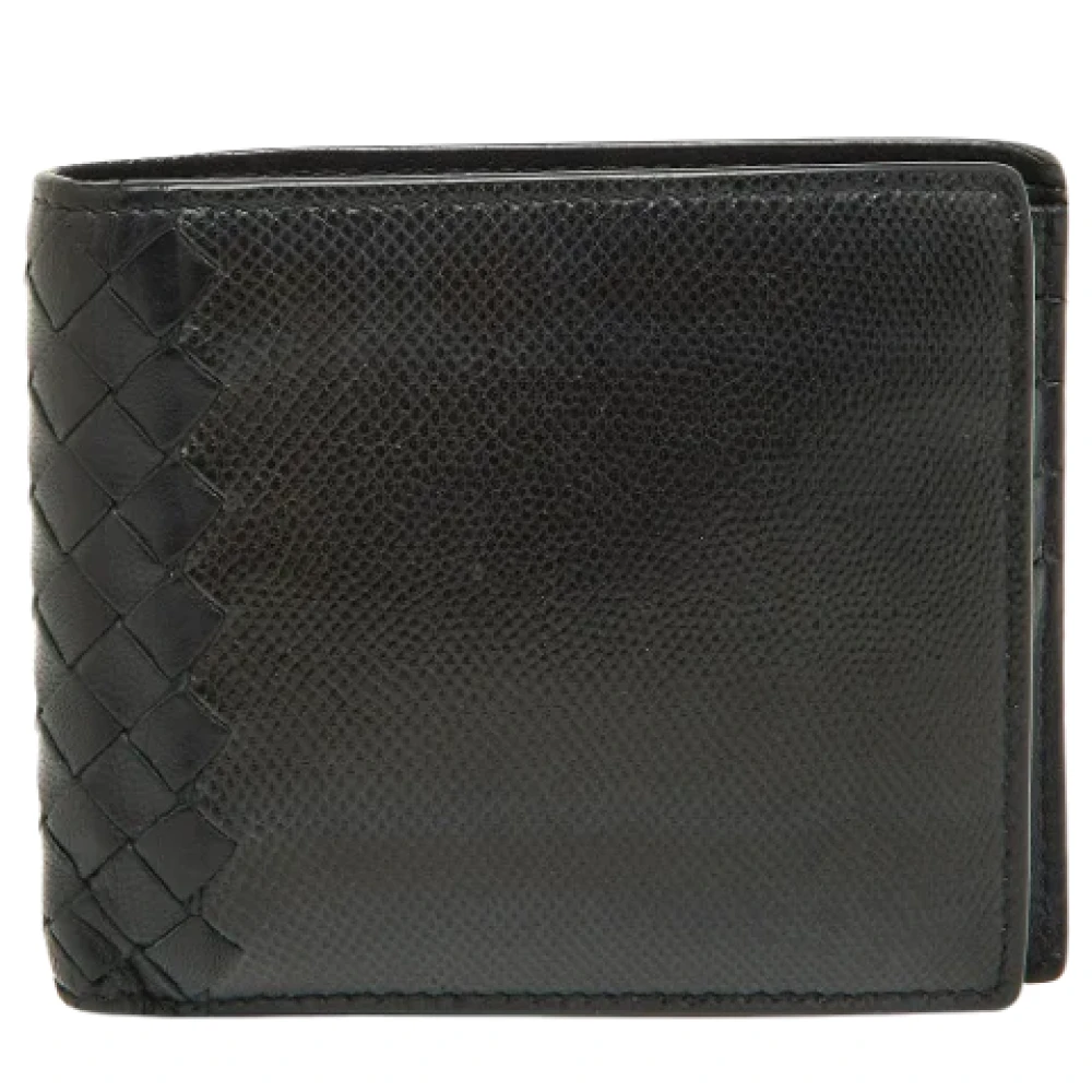 Bottega Veneta Vintage Pre-owned Leather wallets Black Dames