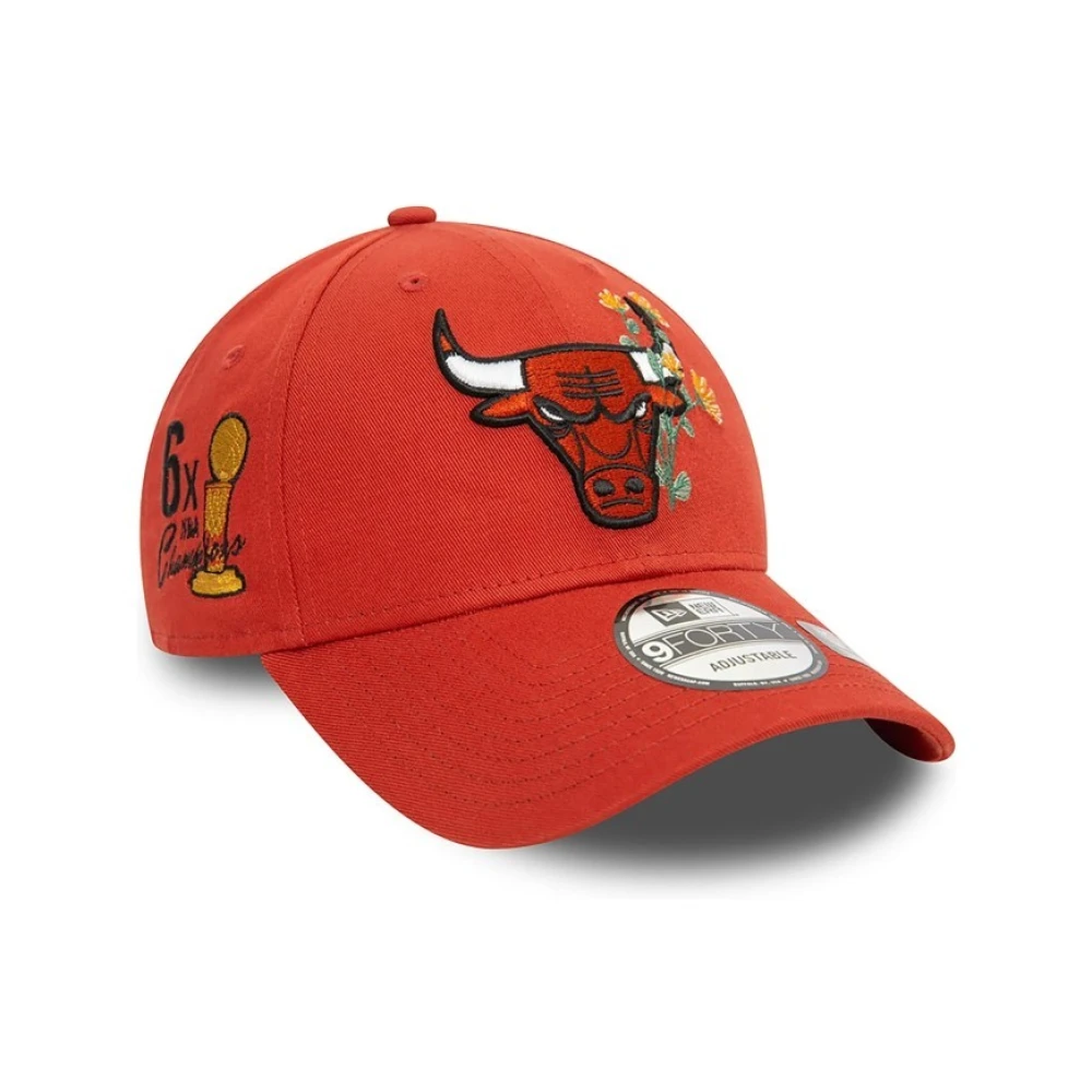 new era Rode Bulls Bloemen Icoon Pet Red Heren