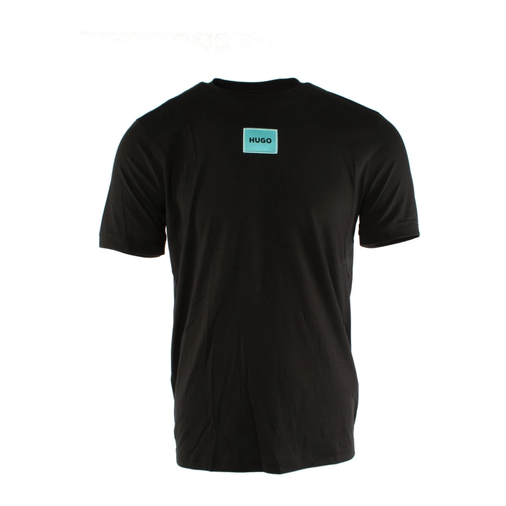 Hugo Boss Zwart Katoenen T-shirt voor Heren Black Heren