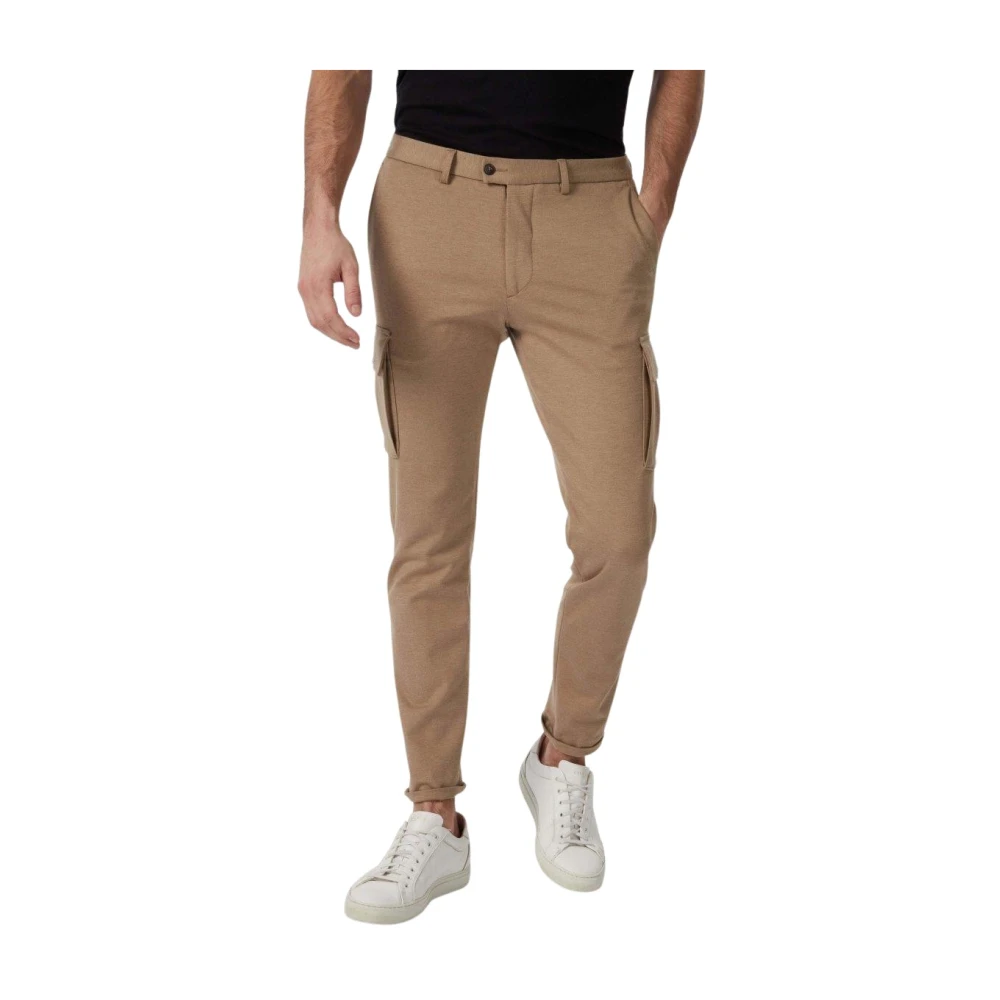 Cavallaro Colan Broek Regular Fit Viscoseblend Beige Heren