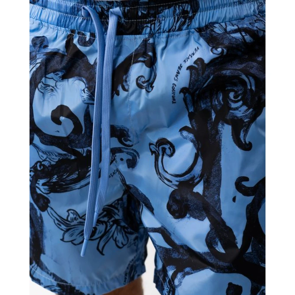 Versace Jeans Couture Shorts Blue Heren