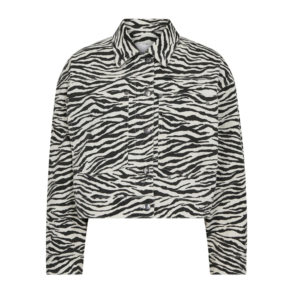 Co'Couture Zioncc Zebra Crop Jas Offwhite Multicolor Dames