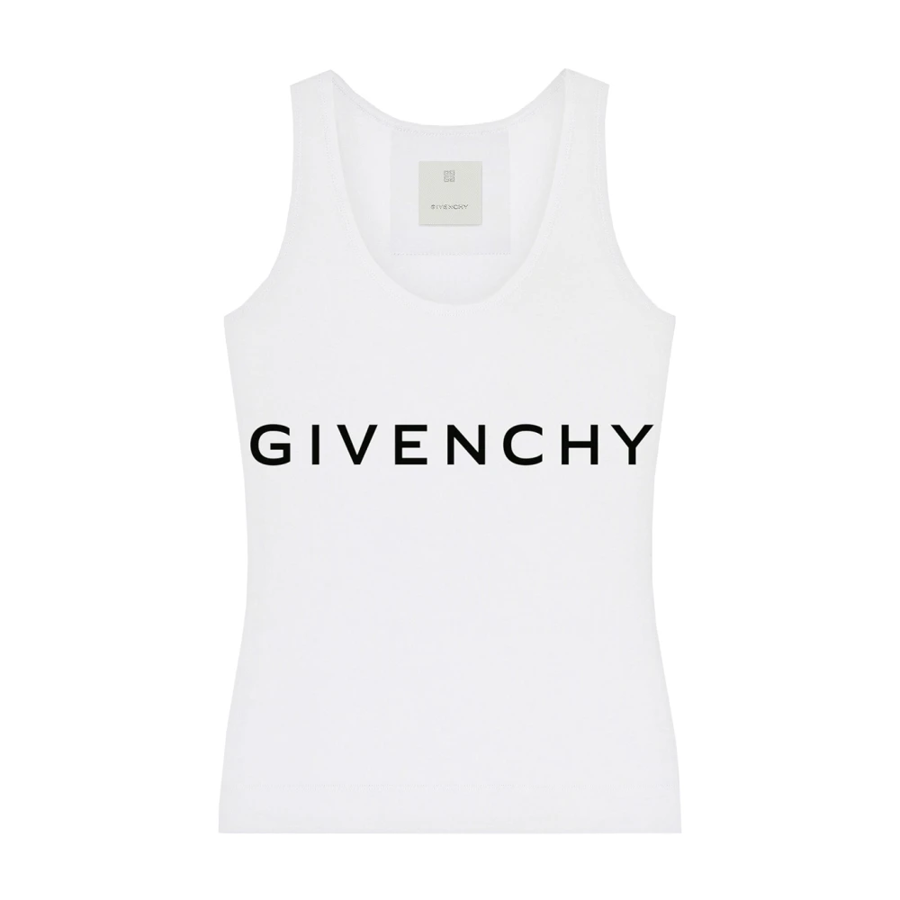 Givenchy Archetype Print Ronde Hals Shirt White Dames