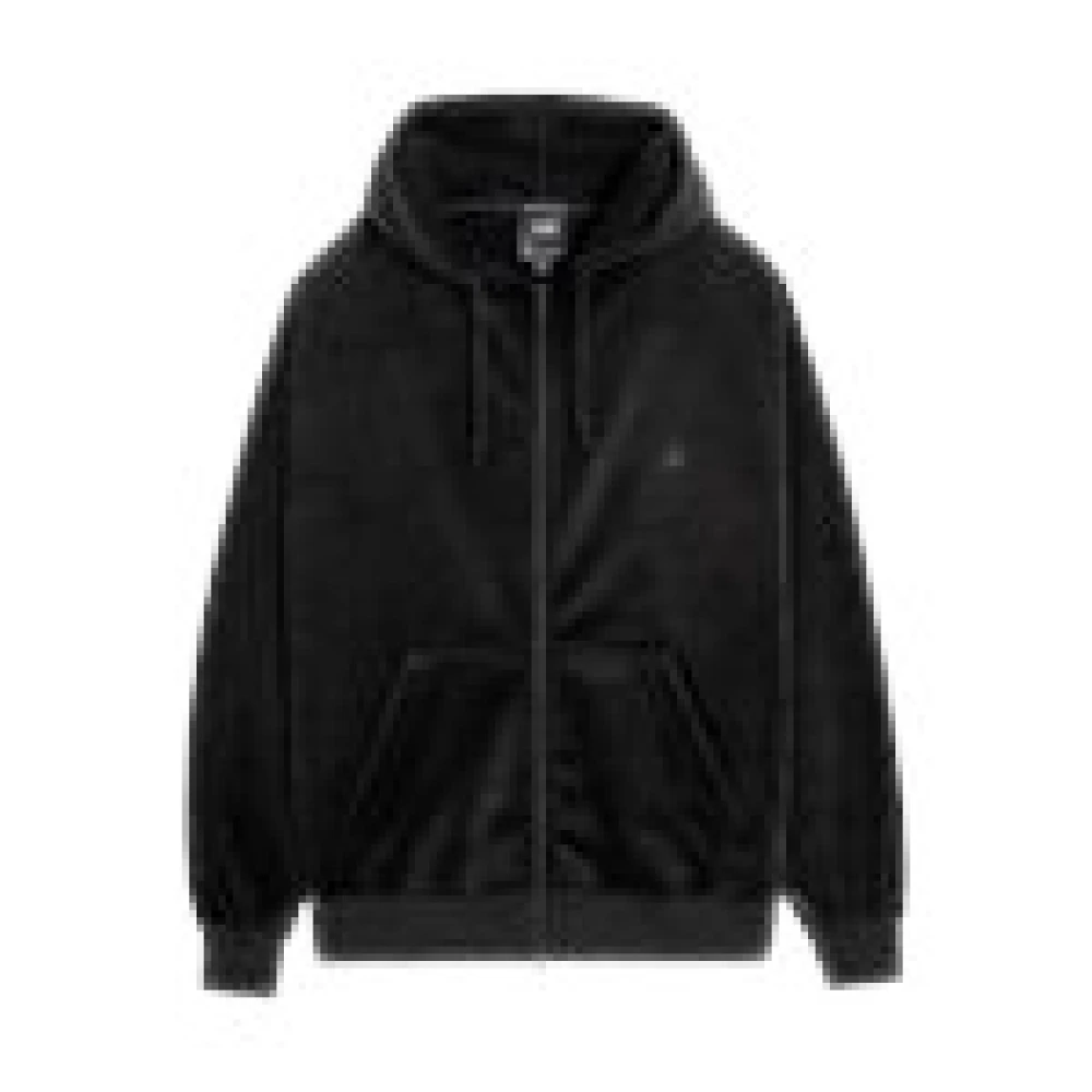 Y-3 Zip-Up Hoodie With Ribbed Trims - Mann Sweatshirts Black L - Immagine 4