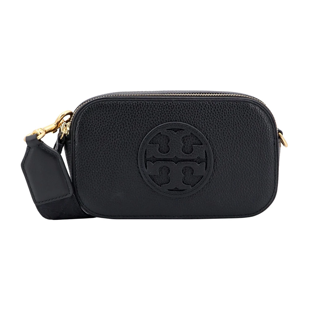 TORY BURCH Mini CrossBody leren tas Black Dames