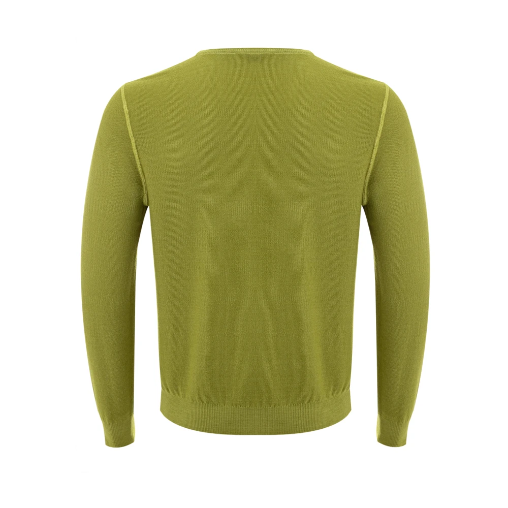 Gran Sasso Groene Crew Neck Sweater Green Heren