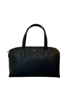 M Grained Leather Day Tote Bag