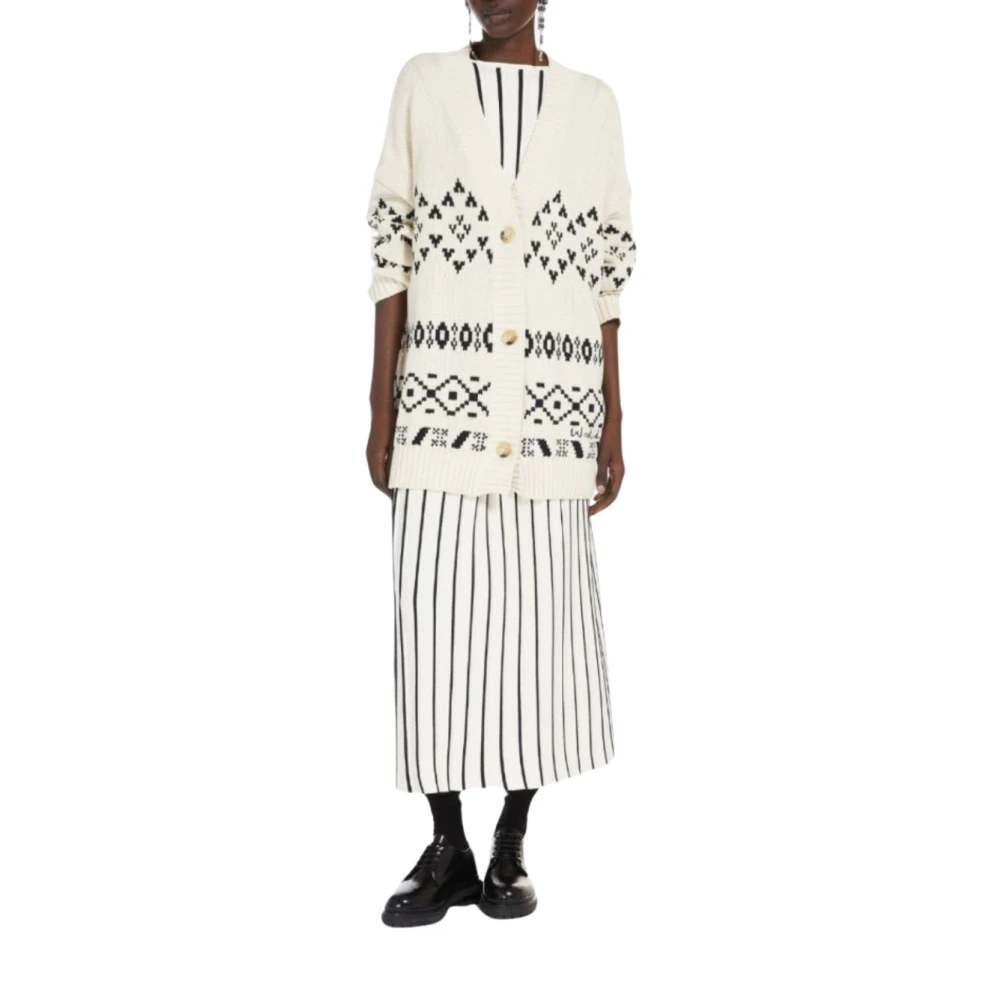 Max Mara Elegante Financiële Rok Multicolor Dames