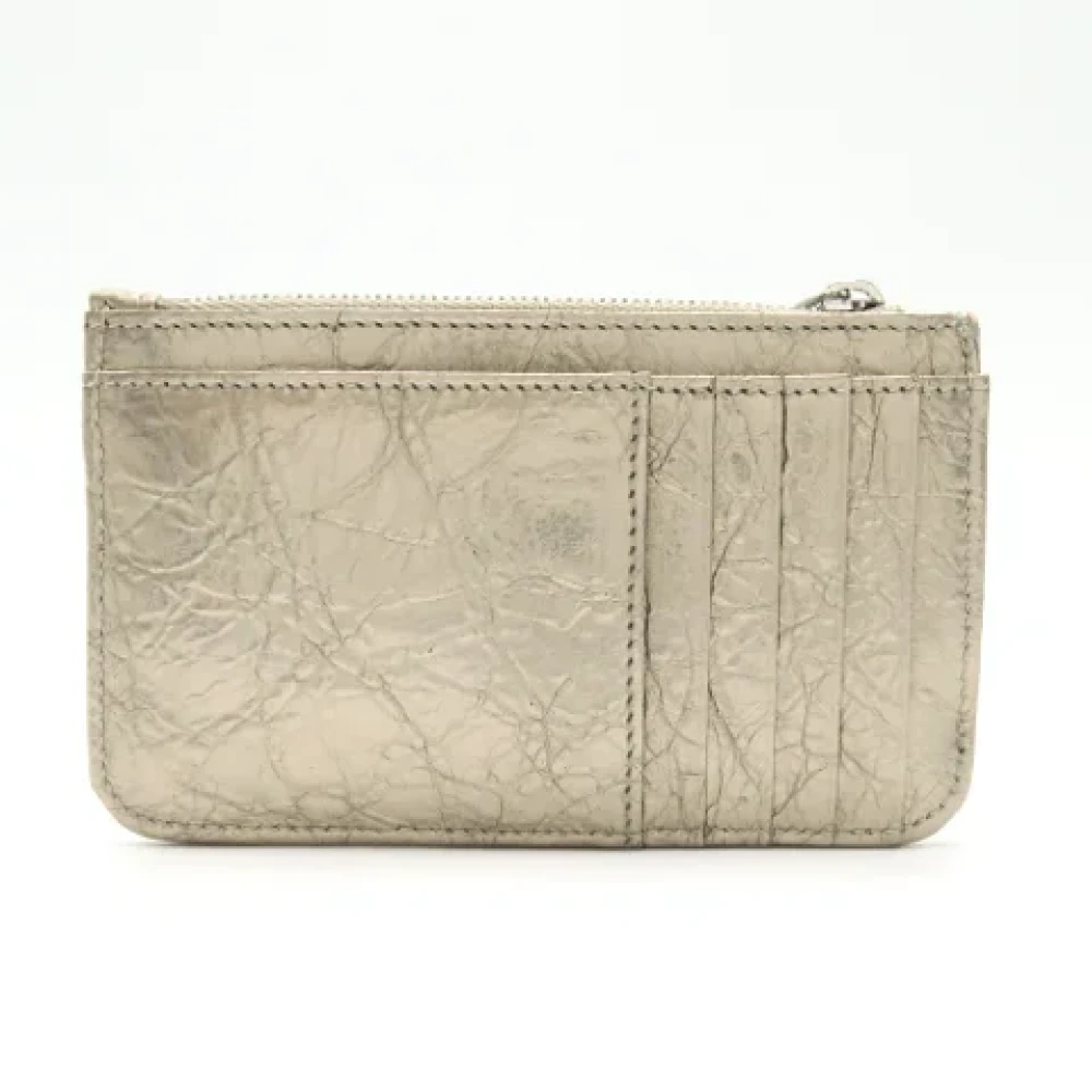 Balenciaga Vintage Pre-owned Leather home-office Beige Dames