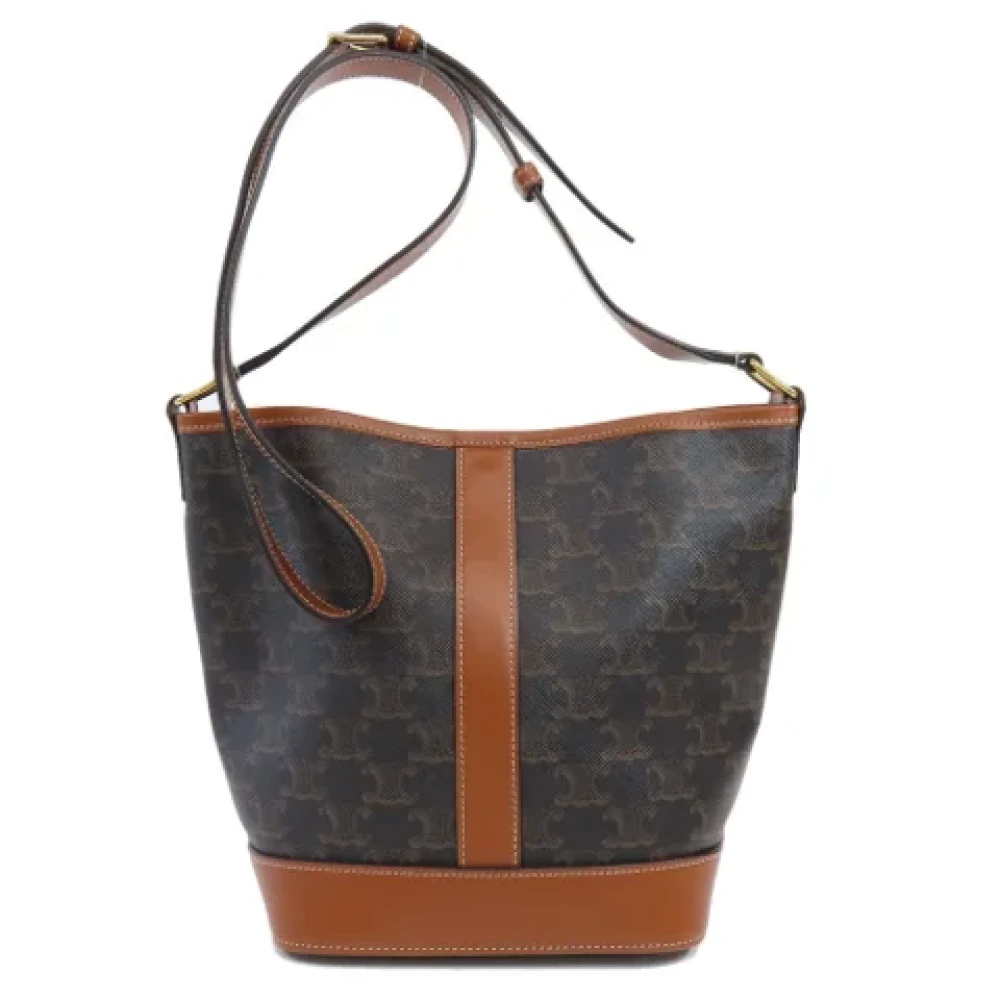 Celine Vintage Pre-owned Plastic celine-bags Brown Dames