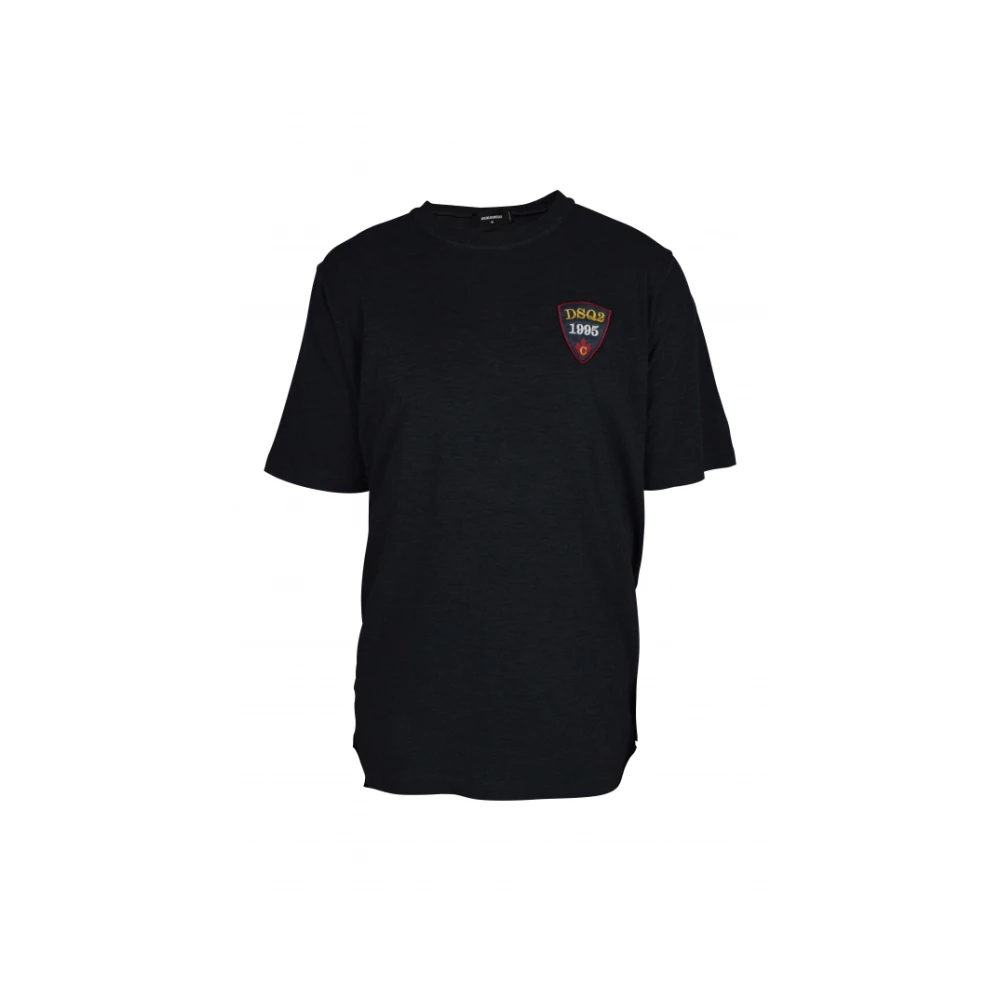 Dsquared2 Houtskoolgrijs Oversized T-Shirt Black Heren