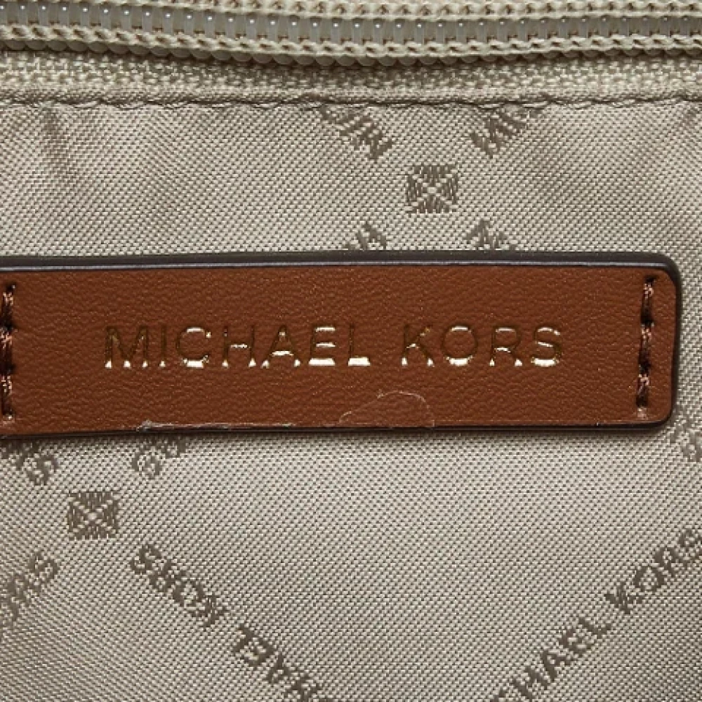 Michael Kors Pre-owned Coated canvas crossbody-bags White Dames