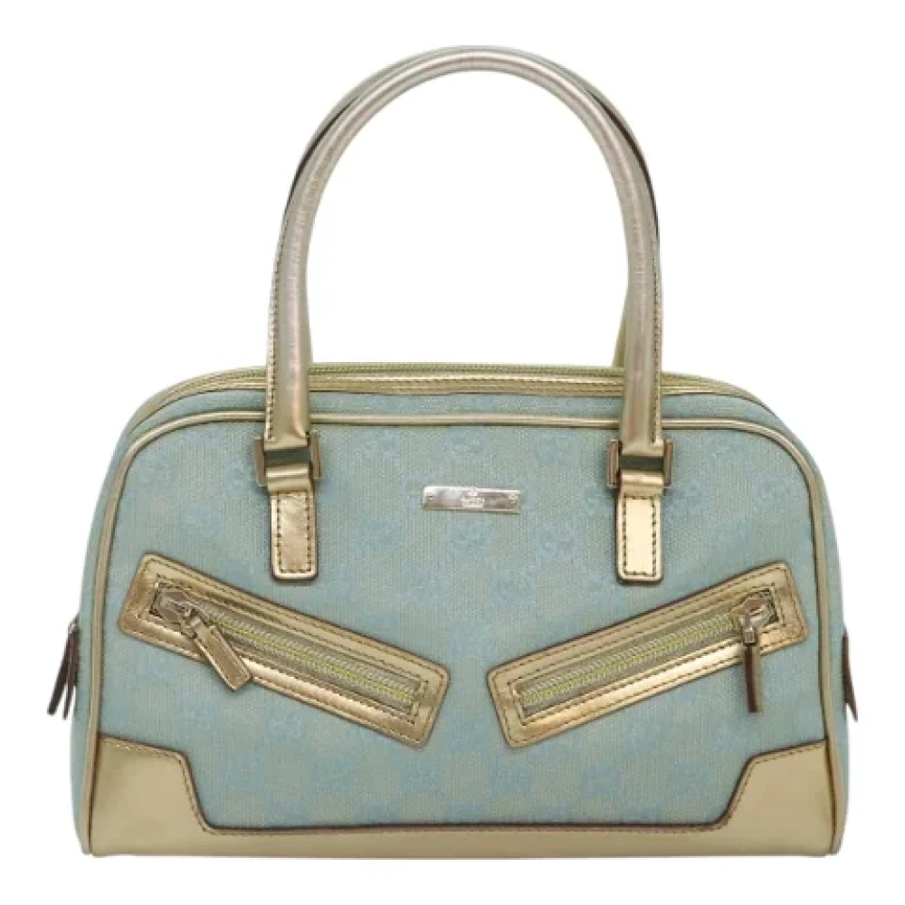 Gucci Vintage Pre-owned Canvas gucci-bags Blue Dames