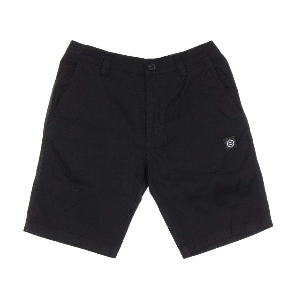 Dolly Noire Zwarte Ripstop Shorts Regular Fit Lichtgewicht Black Heren