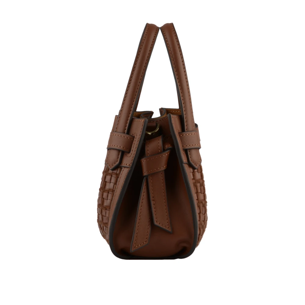 Pourchet Paris Braided Blossom Handtas Brown Dames