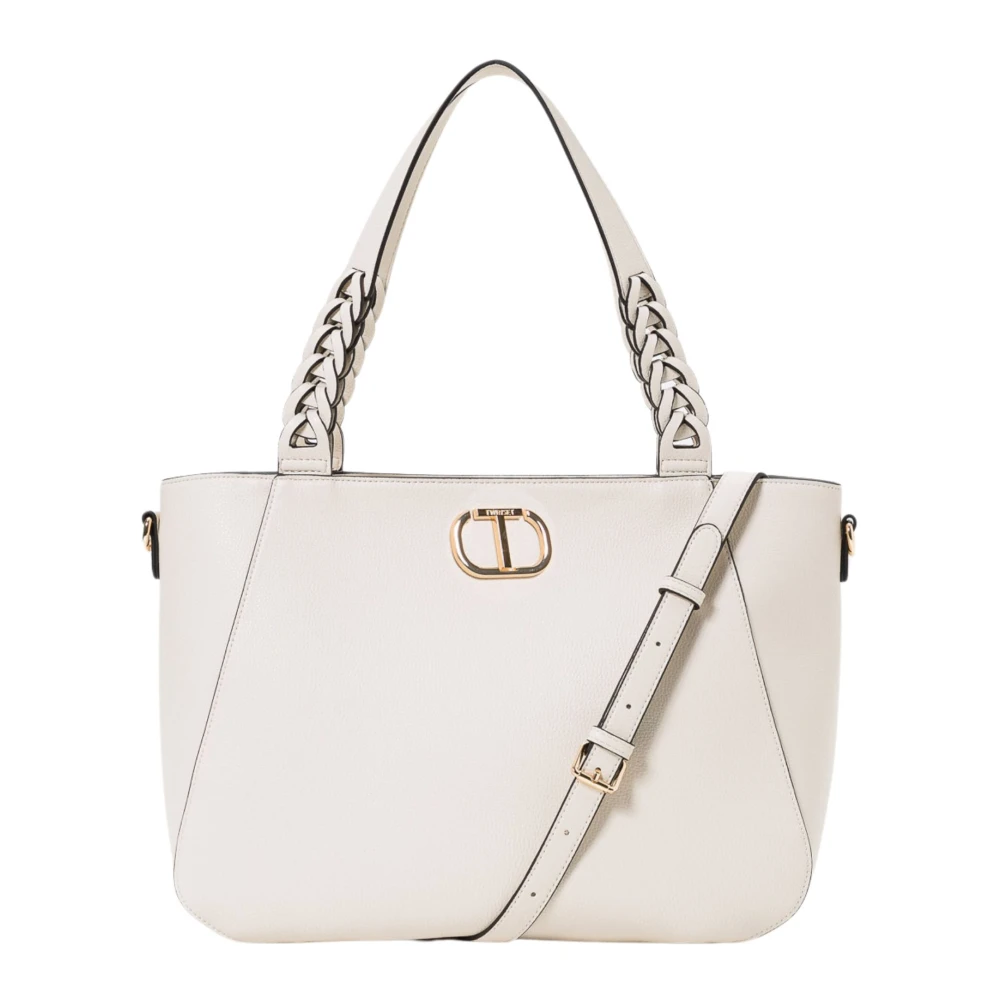 Twinset Schoudertas met Materiaalsamenstelling White Dames