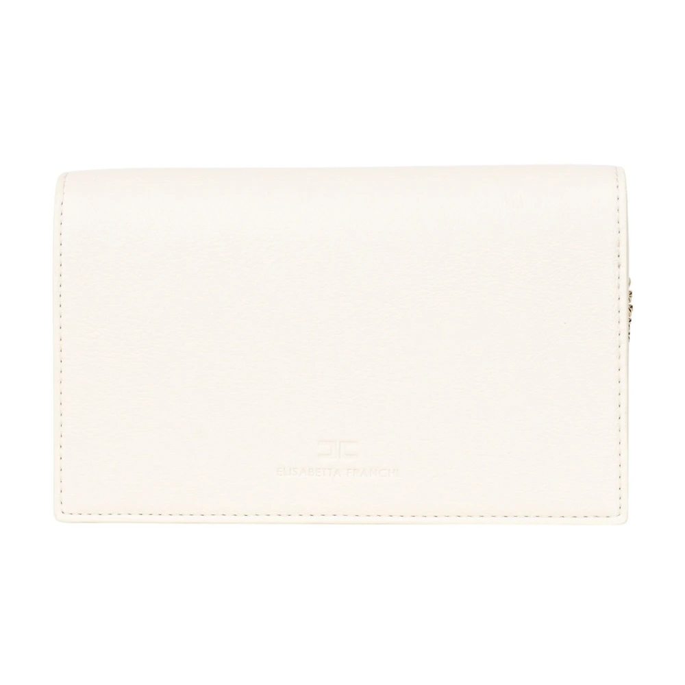 Elisabetta Franchi Witte Mini Schoudertas Lente Zomer Yellow Dames