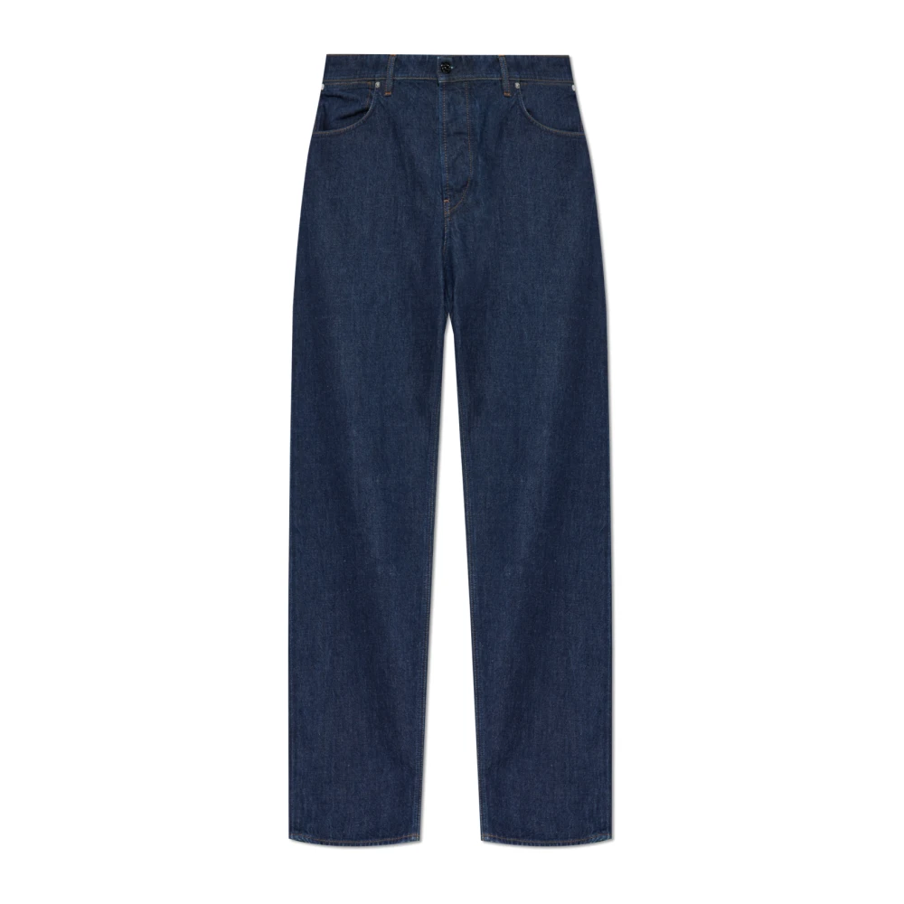 Stone Island Blue Straight Fit Jeans, Male, W32, Straight-Leg Jeans