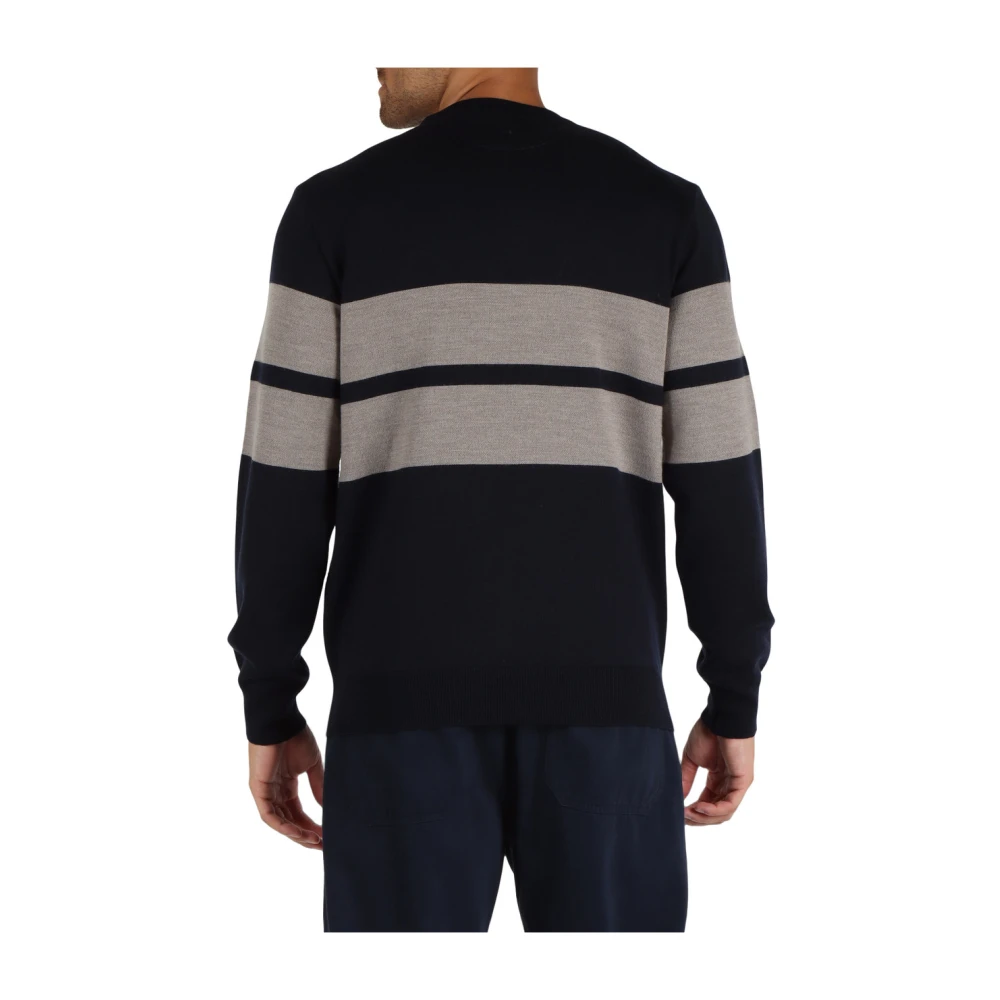 PAUL & SHARK Wollen Crewneck Trui Blue Heren