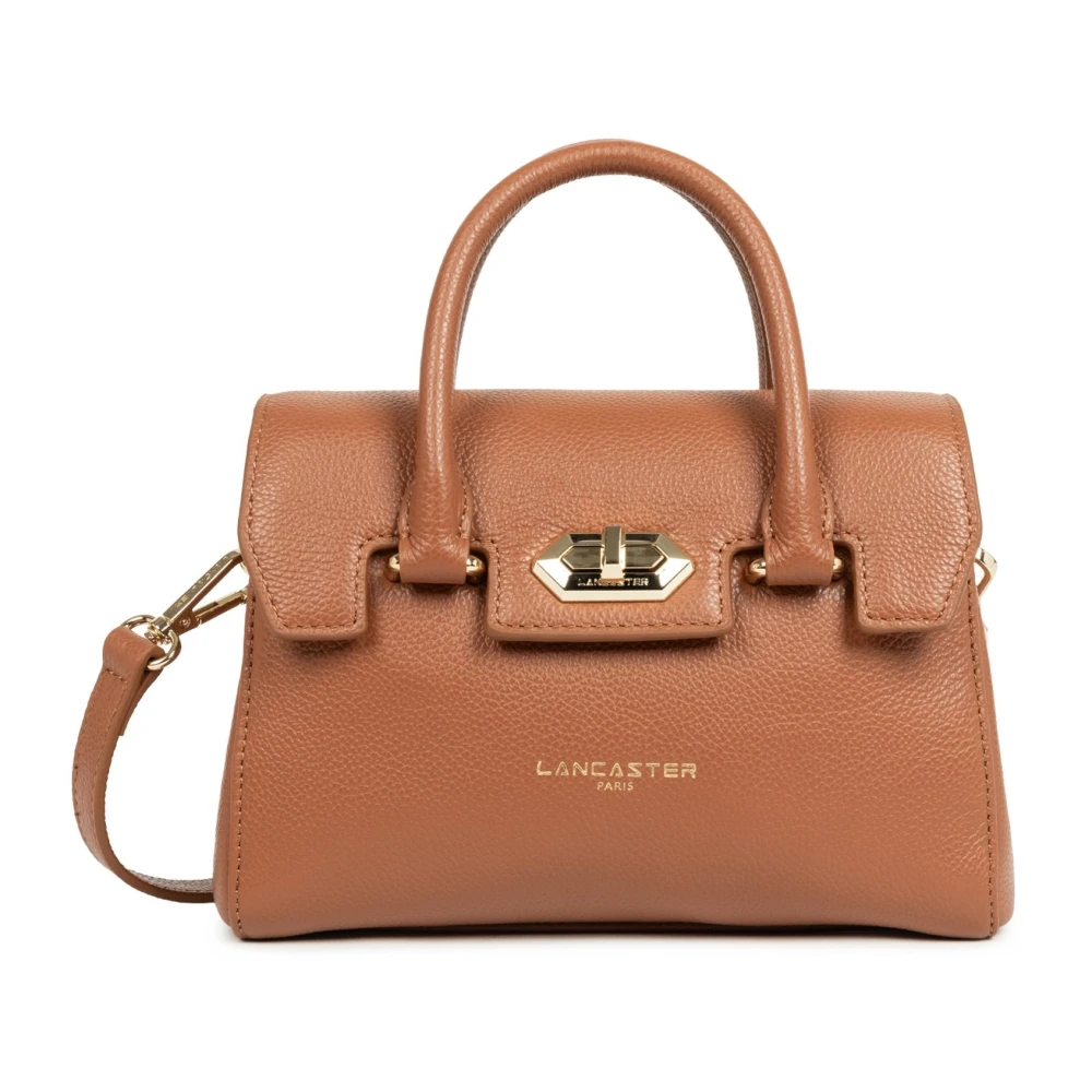 Lancaster Women's Brown Handbags, One Size, Mini Milano Cosmos Handbag With Flap Closure