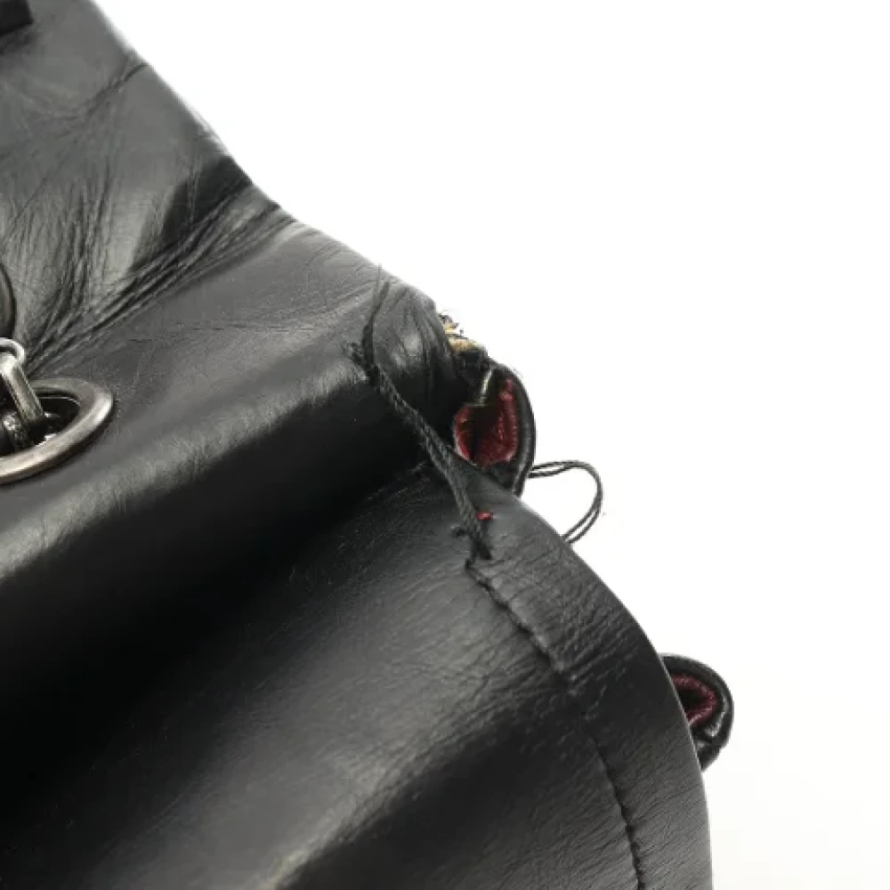 Chanel Vintage Pre-owned Leather shoulder-bags Black Dames