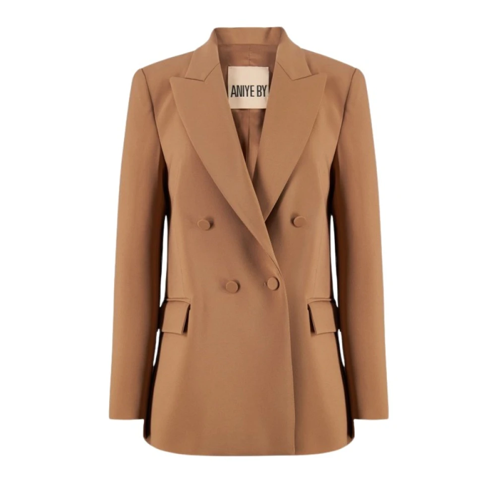 Aniye By Dubbelrij Polyester Blazer Beige Dames