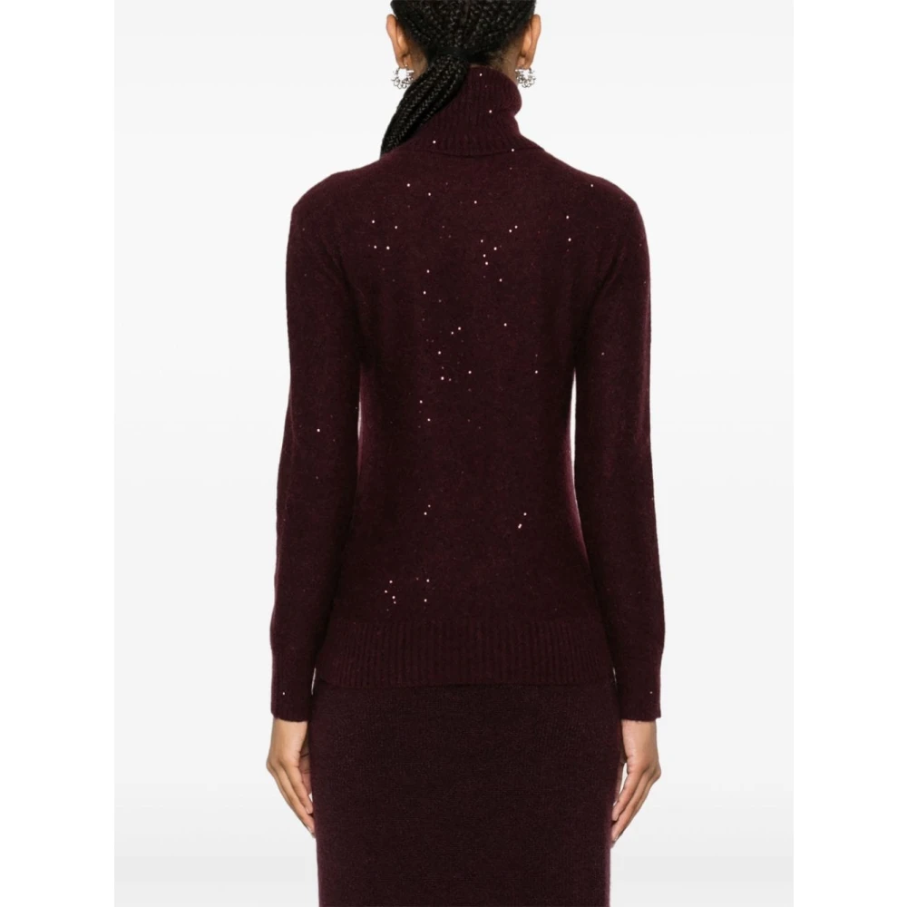Fabiana Filippi Bordeaux Jersey Sweater Red Dames