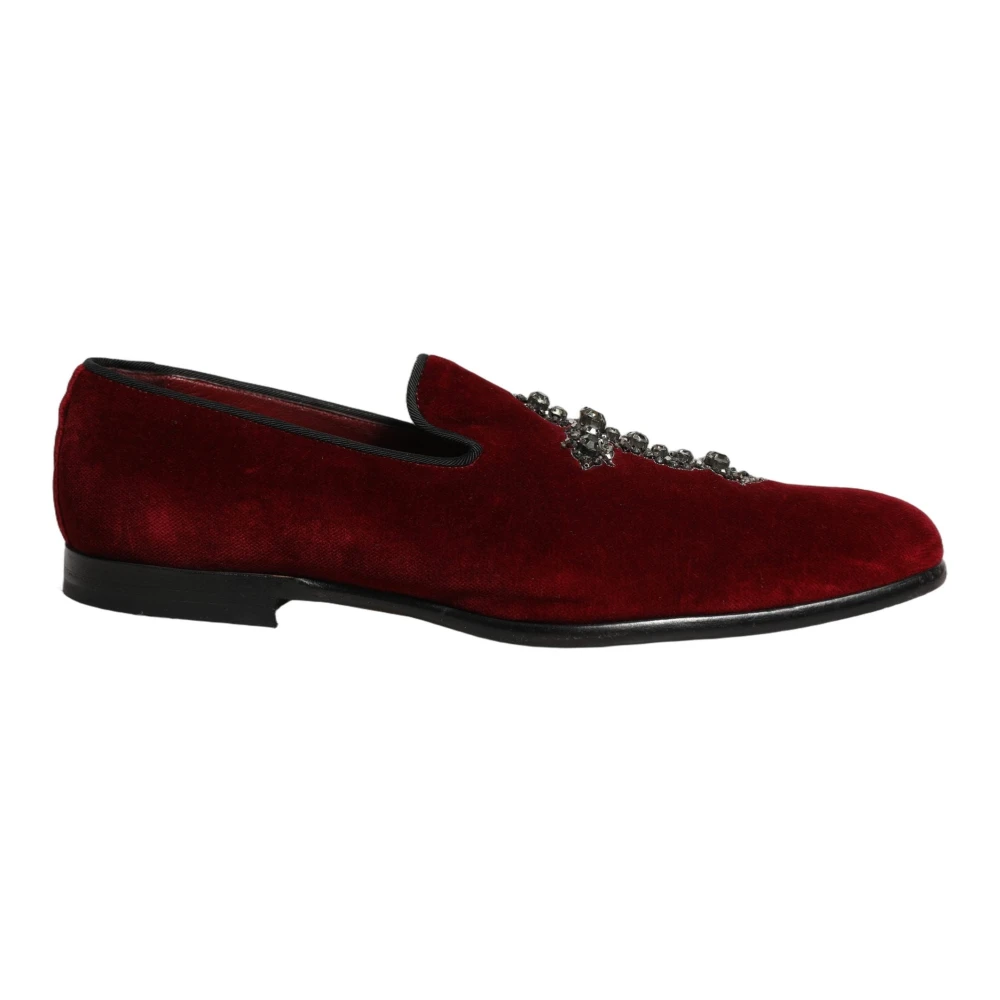 Dolce & Gabbana Homme Marron - Cross Slip On Dress Mocassins - Chaussures - Brun - Taille: 43 Eu