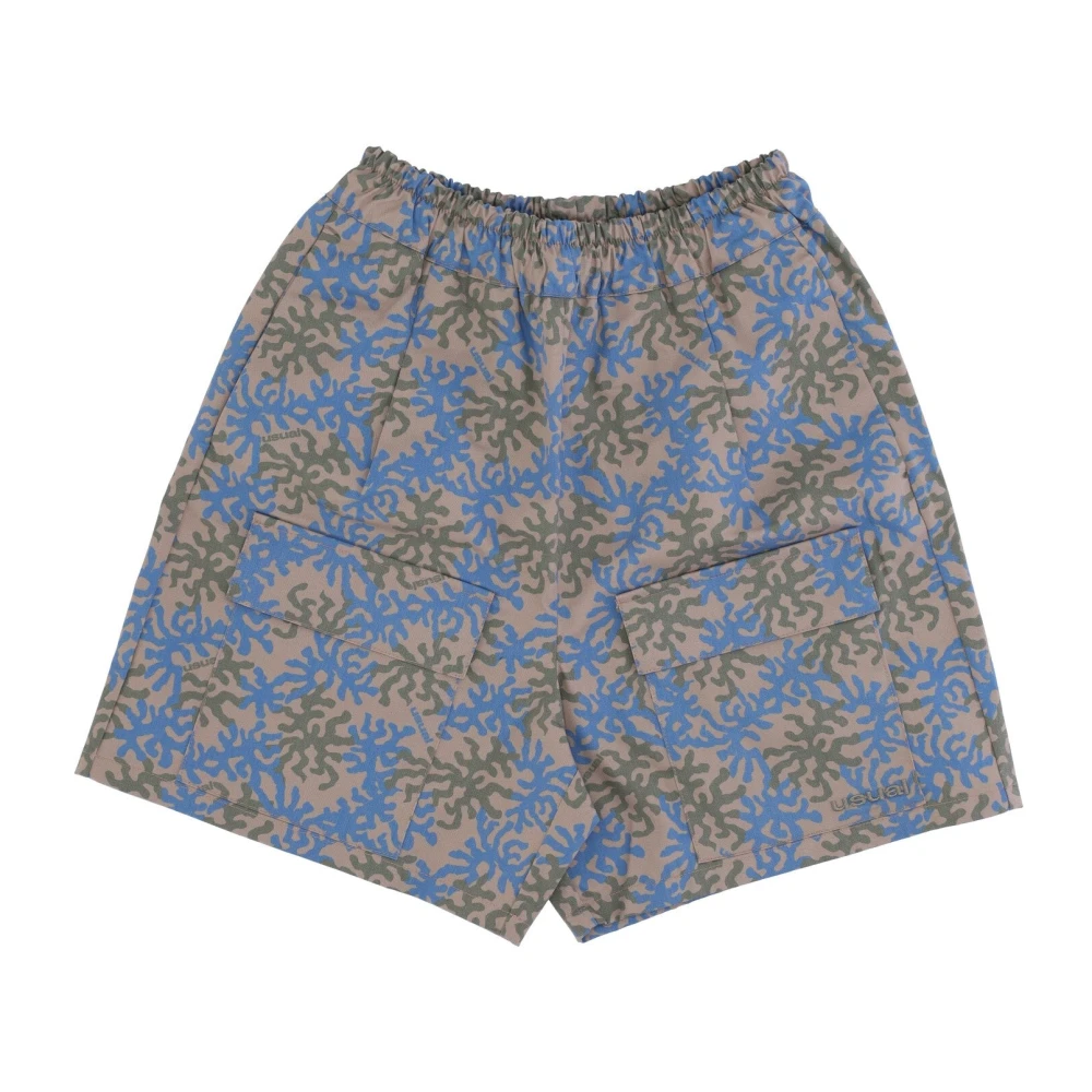Usual Camo Utility Shorts met Zakken Multicolor Heren